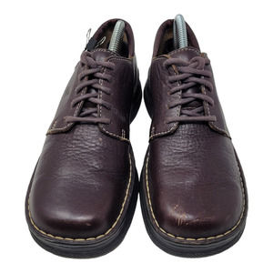 Born B6382 Womens Oxfords Shoes Brown Leather Lace Up Flat Heel Square Toe 8